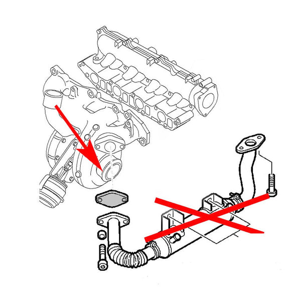 Fiat Croma 1.9 JTDM 16V 110kW/150HP 2.4 20V 147kW/200HP EGR Gaskets Repair