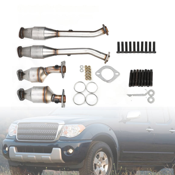 Kit de convertisseurs catalytiques 4 pièces pour Nissan NV1500 4.0L (2012-2016) 17171, 17172, 18219, 18218