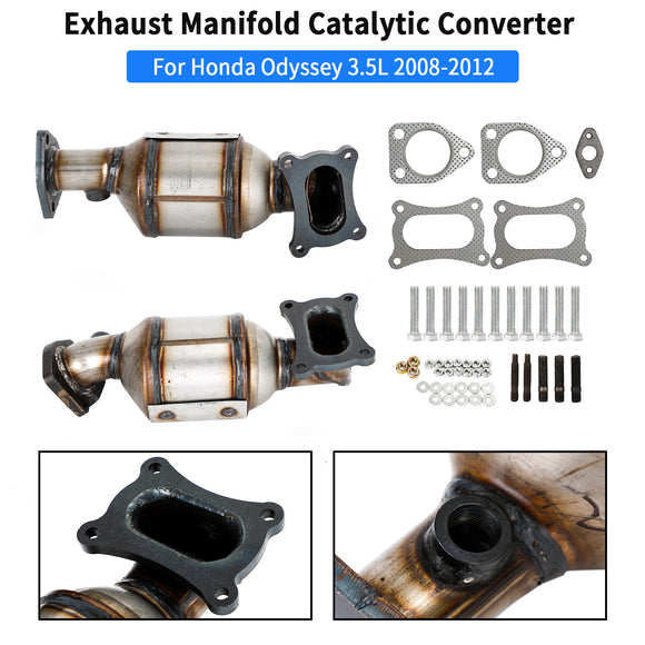 Convertisseurs catalytiques Honda Pilot 3,5 L 45131 et 45132, rangées 1 et 2, 2009-2015