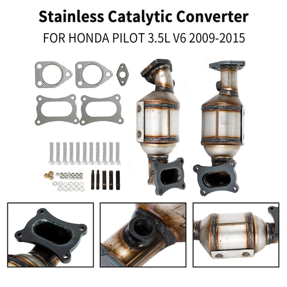 Convertisseurs catalytiques Honda Pilot 3,5 L 45131 et 45132, rangées 1 et 2, 2009-2015