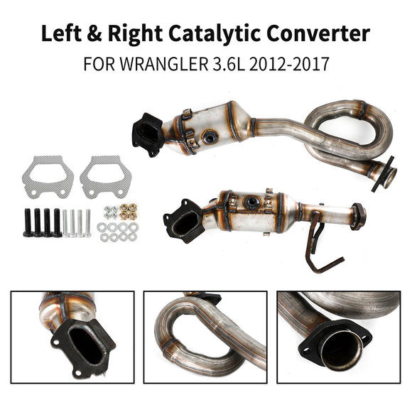 Links & Rechts Katalysator Set 641511 641512 Für Jeep Wrangler 3,6 L V6 2012-2017
