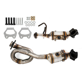 Ensemble de convertisseurs catalytiques gauche et droit VCarPart pour Jeep Wrangler 3,6 L V6 2012-2017 641511 641512
