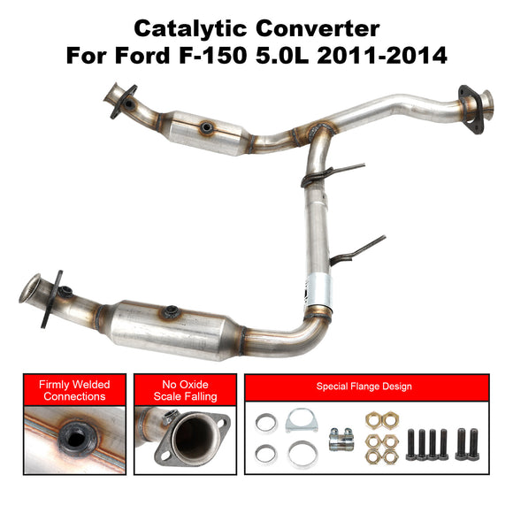 Katalysator Fahrer- und Beifahrerseite Für 2011-2014 Ford F-150 5.0 V8