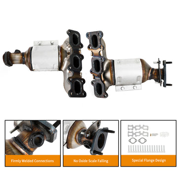 Catalyseur avant 2 pièces pour Ford Police Taurus 3,5 L (2013-2019) (674255 et 674256) - 0
