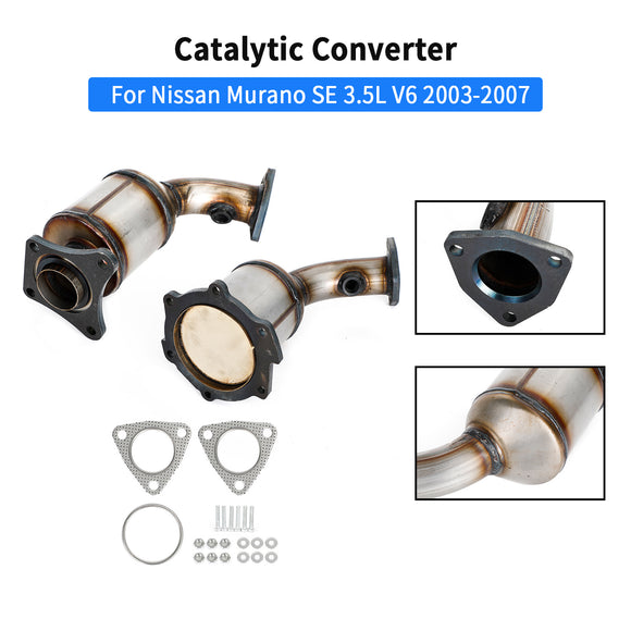 Nissan 2003-2007 Murano SE 6 Zyl. 3,5 l Vorne 16222 16221 Katalysator links und rechts