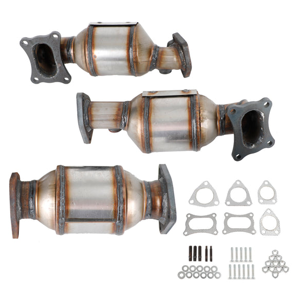 Honda Accord 3.5L 2008-2012 45131 45132 16447 Lot de 3 convertisseurs catalytiques