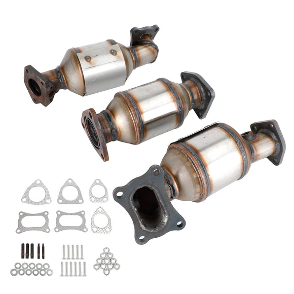 Honda Accord 3.5L 2008-2012 45131 45132 16447 Lot de 3 convertisseurs catalytiques