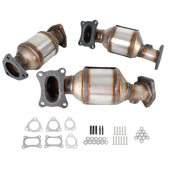 Honda Accord 3.5L 2008-2012 45131 45132 16447 Lot de 3 convertisseurs catalytiques