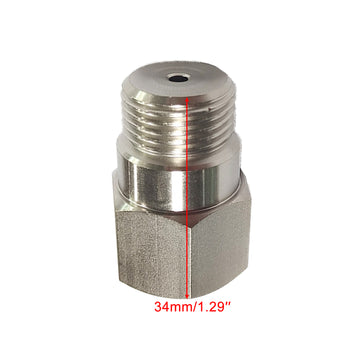 2PCS 34mm O2 Oxygen Sensor Test Pipe Extension Extender Adapter Spacer M18x1.5 Bung - 0