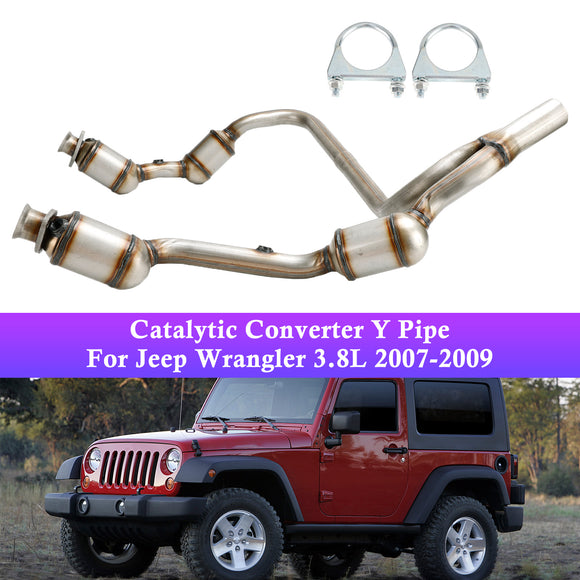 Tuyau en Y pour convertisseur catalytique Jeep Wrangler 3,8 L 2007-2009