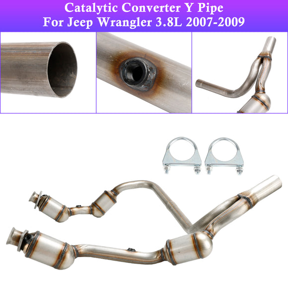 Tuyau en Y pour convertisseur catalytique Jeep Wrangler 3,8 L 2007-2009