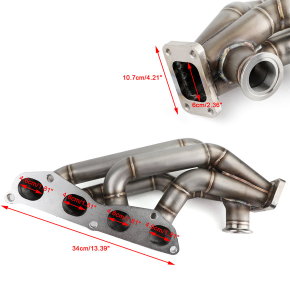 Honda 1992-2000 Civic K20 K24 Sidewinder V2 Turbokrümmer T3
