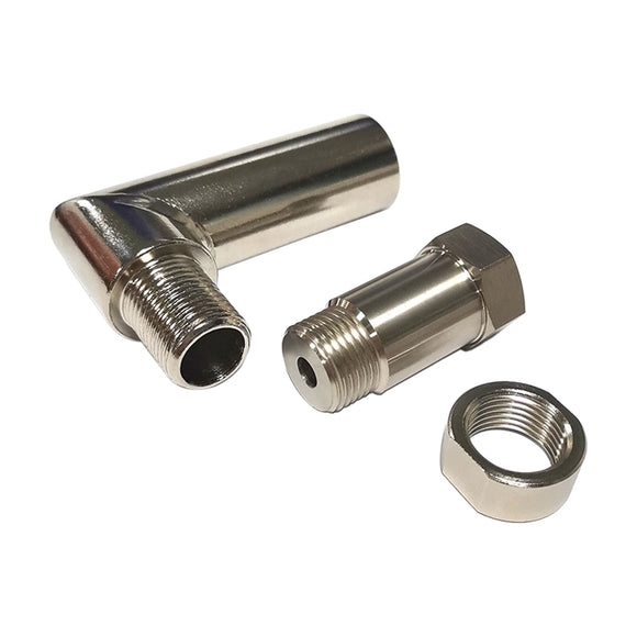 Entretoise de capteur d'oxygène O2 M18 x 1,5, rallonge coudée à 90 degrés, rallonge de bouchon O2