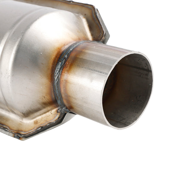 Universal 2Pcs 2.5" Inlet & Outlet Catalytic Converter