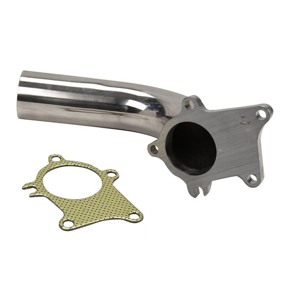 Tuyau d'échappement turbo en acier inoxydable à bride à 5 boulons T3/T4 T04E de 2,5 pouces avec joint