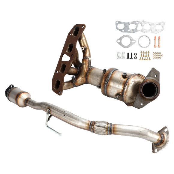 02-06 Nissan Altima 2.5L Pair Front Rear Catalytic Converter