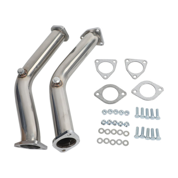 Infiniti 2003-2006 FX35 3,5 l 3498 CC V6 2 Testrohre Decat Nicht resonant gerader Auspuff