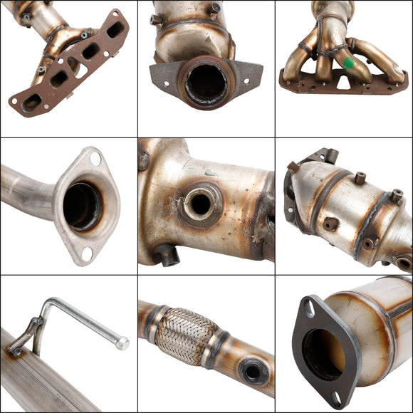 02-06 Nissan Altima 2.5L Pair Front Rear Catalytic Converter