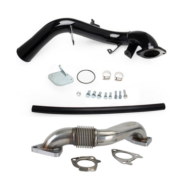 Chevrolet 2006 Silverado 3500 6.6L V8 DIESEL OHV Turbocharged EGR Delete Kit & Passenger Up-Pipe & Intake Tube