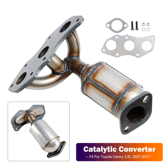 Convertisseur catalytique de collecteur d'échappement Toyota Camry 3.5L 2007-2017 16471, rangée 1