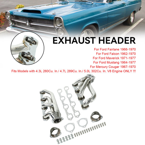 Collecteur d'échappement en acier inoxydable pour Ford Maverick 1971-1977