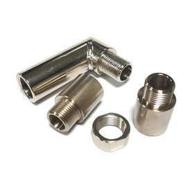 O2 Sauerstoff Spacer Sensor abgewinkelt Extender 90 Grad O2 Bung Verlängerung M18 x 1,5