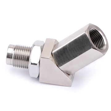 M18 X 1.5 135 Degree CEL O2 Oxygen Sensor Adapter Extender Catalytic Converter