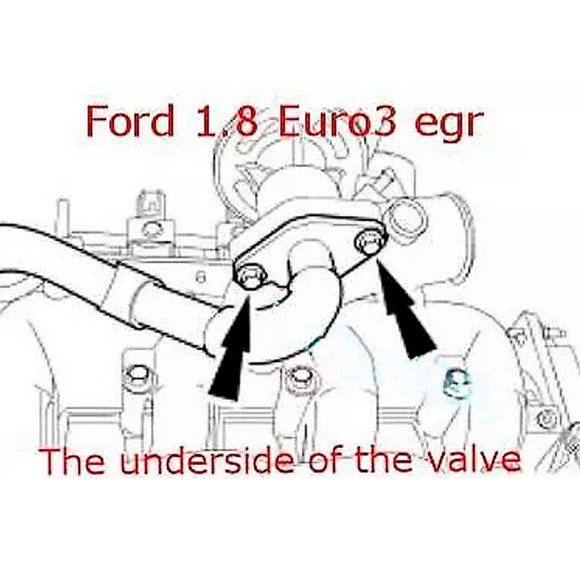 Plaque d'obturation de la vanne EGR pour Ford Euro 3 Transit Connect Focus Mondeo 1.8 TDDI TDCi