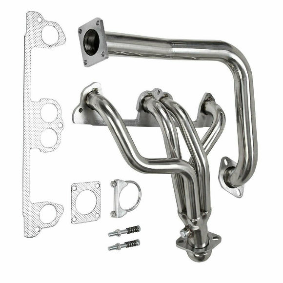 Collecteur d'échappement avec tuyau de descente pour Jeep Wrangler YJ 2,5 L L4 (1991-1995)
