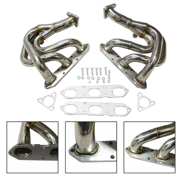 Collecteur d'échappement en acier inoxydable pour Porsche Boxster 986 2,5 L et 2,7 L 1997-2004