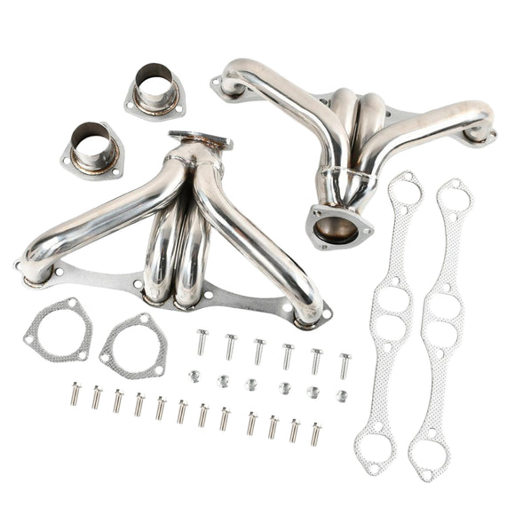 Exhaust Header Manifold Fit Chevy Small Block SB V8 262 265 283 305 327 350 400