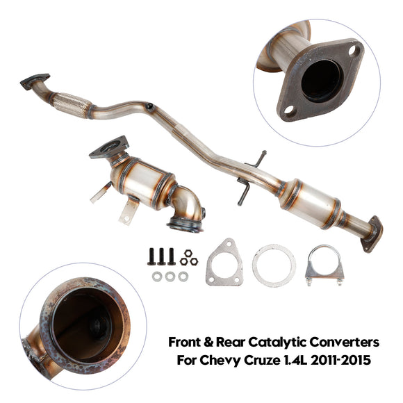 Chevy Cruze 1.4L 2011-2015 Both Front & Rear Catalytic Converters