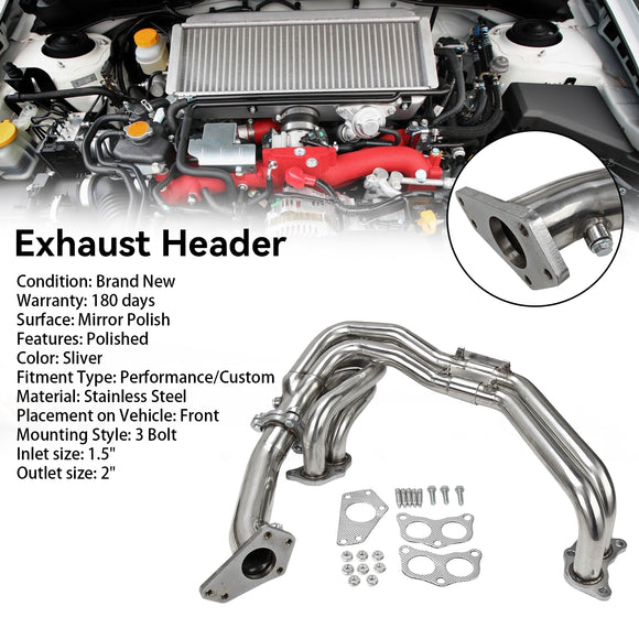 Subaru Impreza 2002-2006 WRX/STI GDB GG EJ20/EJ25 Stainless Steel Exhaust Header