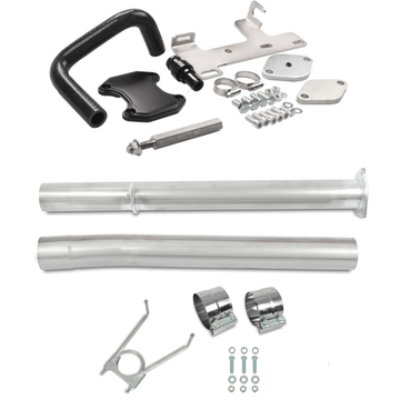 Dodge 2013-2017 Ram 2500 3500 6.7L Cummins Diesel 4" Exhaust Muffler Pipes & EGR  Delete Kit