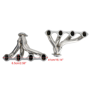 Ford V8 SBC Small Block Hugger 289 302 351 Stainless Hugger Exhaust Headers - 0
