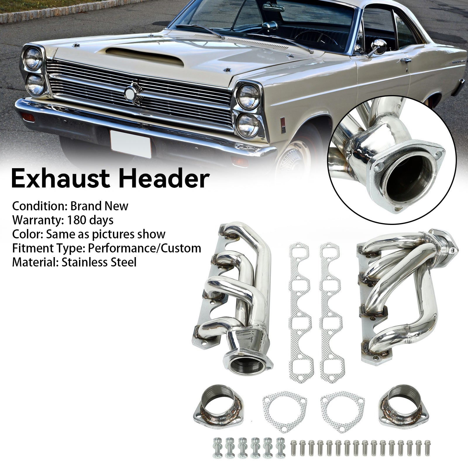 Ford 1962-1970 Falcon Stainless Exhaust Header