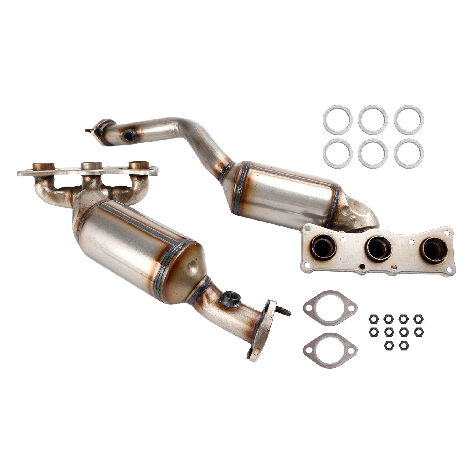 BMW 2007-2012 328i E90/E91/E92/E93 10H22-134 10H22-135 Pair Manifold Catalytic Converter