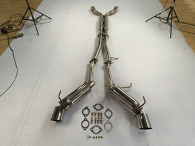 Nissan 2003-2009 350Z 4.5" Rolled Muffler Tip Catback Exhaust System - 0