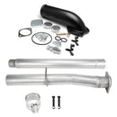 Ford 2008-2010 F-250 F-350 F-450 F-550 Powerstroke Diesel 6.4L 4" Exhaust Pipe & EGR Valve Delete Kit + Intake Elbow Diecast-1