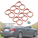 6PCS Intake Manifold Gasket 1167807480 Fit BMW E90-93 F10 F11 F07 X5 X6 N57-8