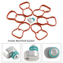 6PCS Intake Manifold Gasket 1167807480 Fit BMW E90-93 F10 F11 F07 X5 X6 N57-19