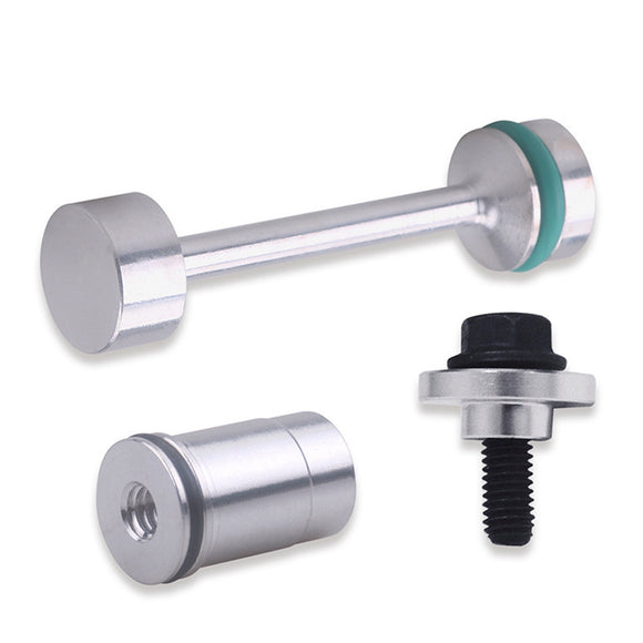 Oil Diverter Barbell & Oil Valve Plug & Oil Pickup Tube Hold Down Kit for GM LS