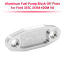 Aluminum Fuel Pump Block Off Plate for Ford 351C 351M 400M V8-2