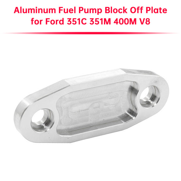 Aluminum Fuel Pump Block Off Plate for Ford 351C 351M 400M V8