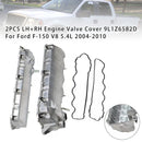 Ford F-150 V8 5.4L 2004-2010 2PCS LH+RH Engine Valve Cover 7L1Z6584A 9L1Z6582D 9L1Z6582C-2
