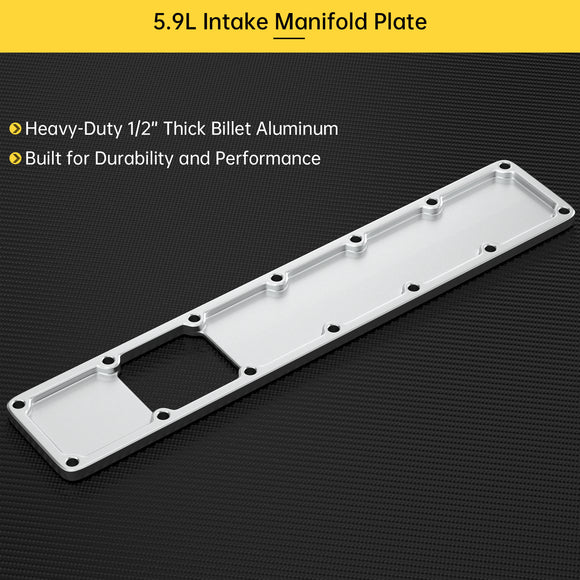 5.9L Intake Manifold Plenum Plate 24V 551714 Fit Dodge Ram Cummins 6BT Diesel