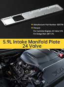 5.9L Intake Manifold Plenum Plate 24V 551714 Fit Dodge Ram Cummins 6BT Diesel-23