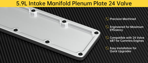 5.9L Intake Manifold Plenum Plate 24V 551714 Fit Dodge Ram Cummins 6BT Diesel