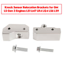 GM LS Gen 3 Engines LS1 LM7 LR4 LQ4 LS6 L59 Knock Sensor Relocation Brackets-4