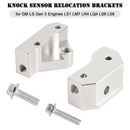 GM LS Gen 3 Engines LS1 LM7 LR4 LQ4 LS6 L59 Knock Sensor Relocation Brackets-6